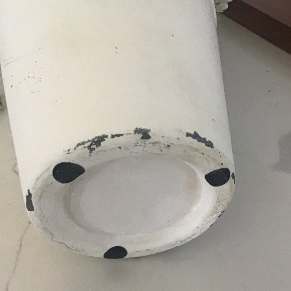 White/Green Florals Distressed Planter - Picture 7 of 7